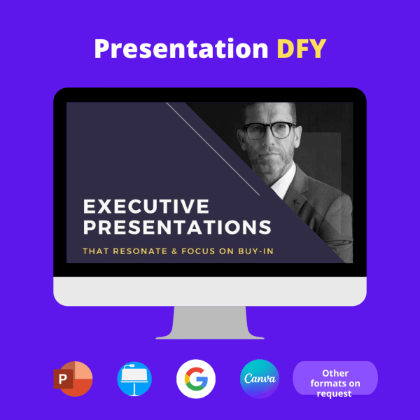 Executive presentation design DFY service