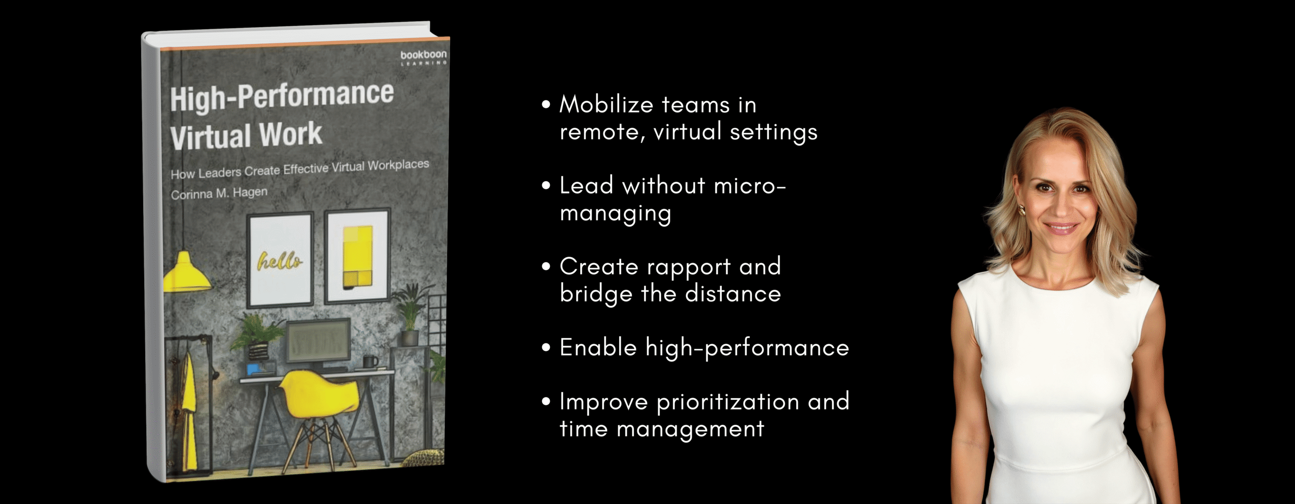 High-Performance Virtual Work Book Banner - Remote Leadership Coaching